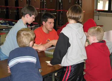 Kids at table