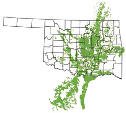 Map of Historic Cross Timbers