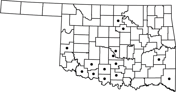 Carex tetrastachya map