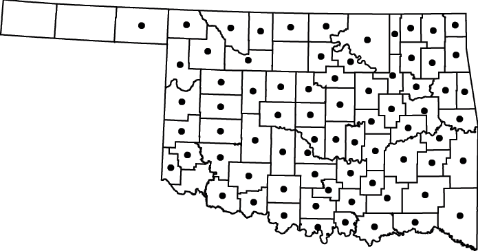 Cephalanthus occidentalis map