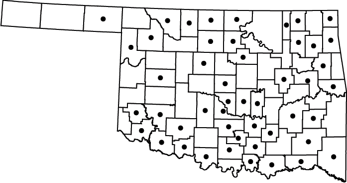 Cyperus acuminatus  map