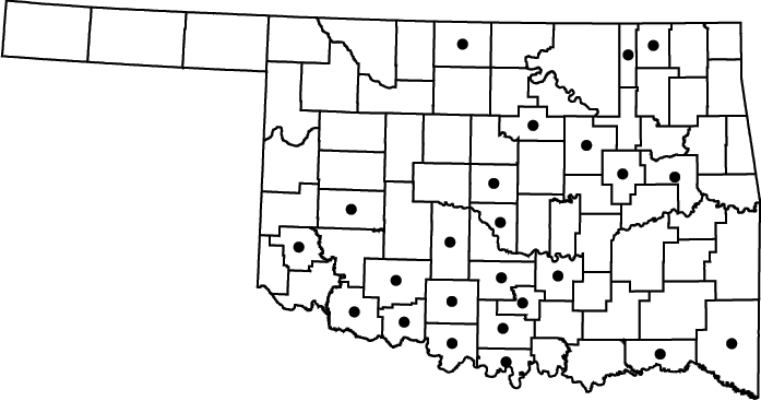 Eleocharis compressa map