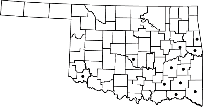 Eleocharis lanceolata map