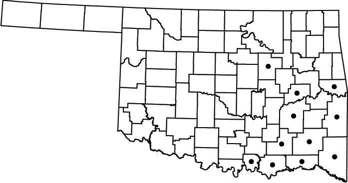 Eryngium prostratum map