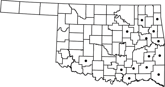 Gratiola virginiana map