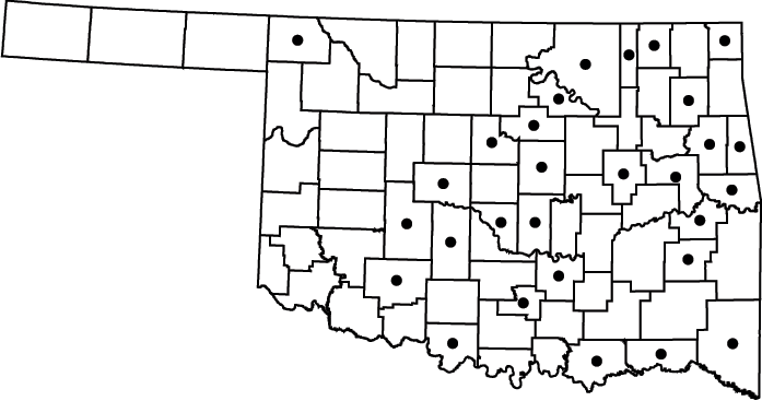 Leersia virginica map