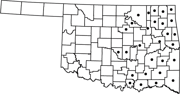 Mimulus alatus map