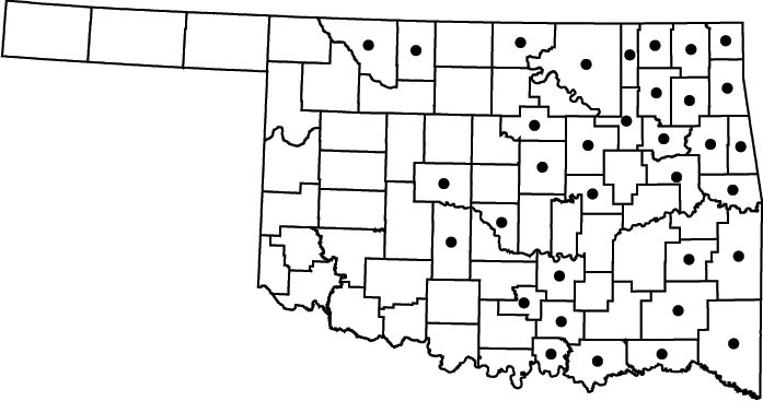 Penthorum sedoides map