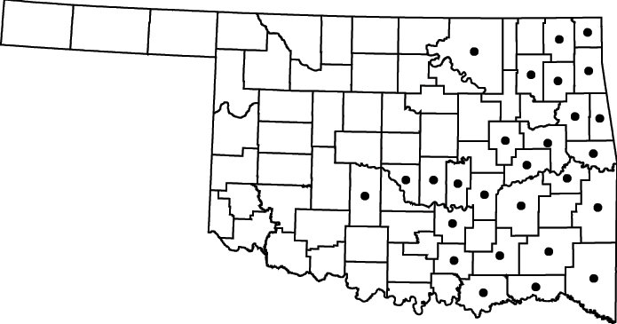 Platanthera lacera map