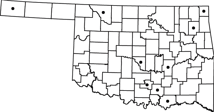 Potamogeton foliosus map