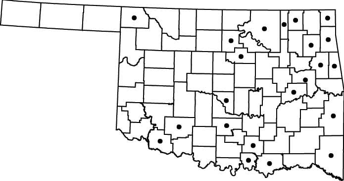 Sagittaria brevirostra map